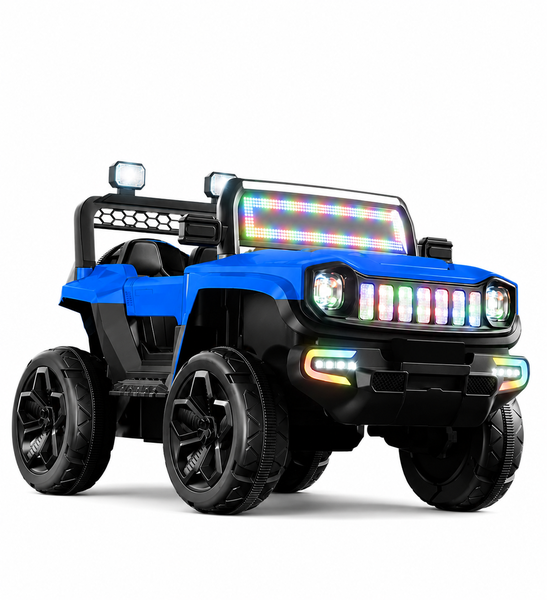 Hardcore Off-Road 12V 4x4 Kids Ride-On Jeep with Remote Control &amp; LED Light