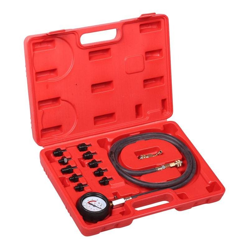 YATO Öldrucktester 0500PSI 035BAR - Professionelles Messgerät Mit 185cm Schlauch