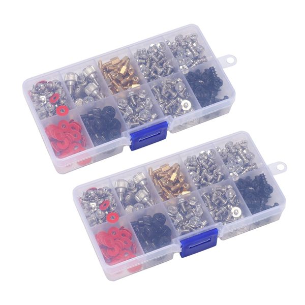 360Pcs Personal Computer Screw Pc Case Screws Motherboard Standoffs