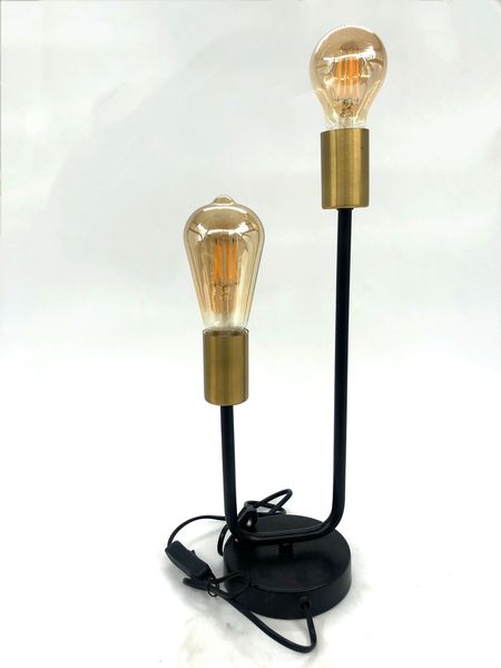 Bedside Table Lamp Desk black Light Stylish for Living Room Bedroom Office