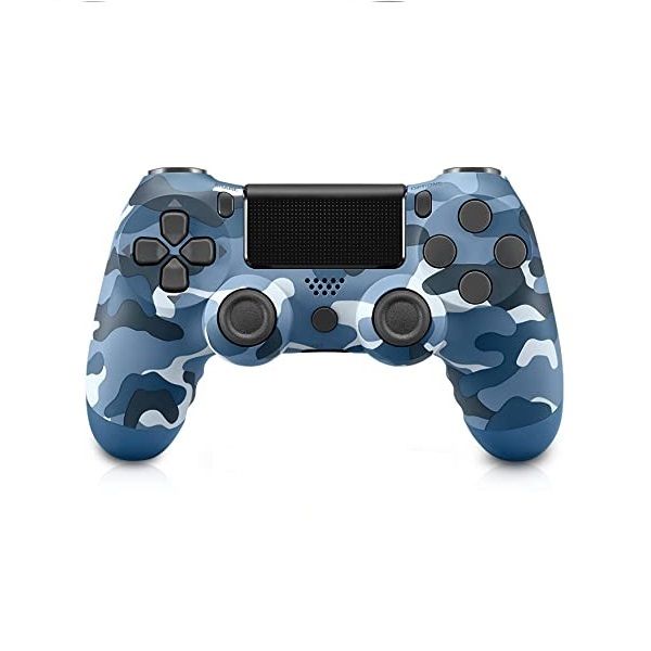 Blue Camo Double Shock 4 For Gaming Controller PB