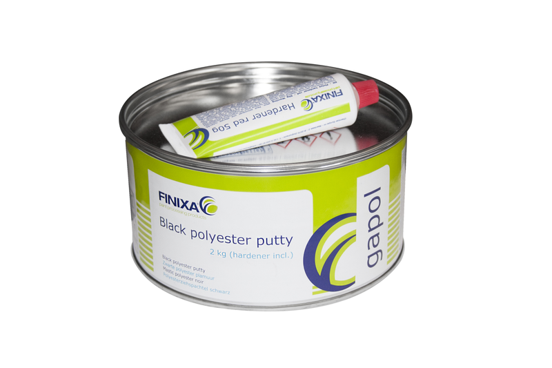 Finixa Polyester Black Putty 2Kg + Hardener