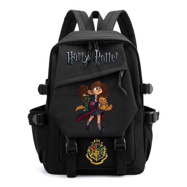 Cartoon Schoolbag Hermione Nylon Student Backpack Harry Potter Merchandise