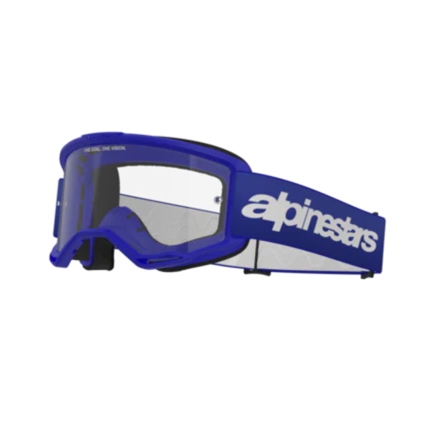 Alpinestars Vision 3 Wordmark Goggles Blue Clear image