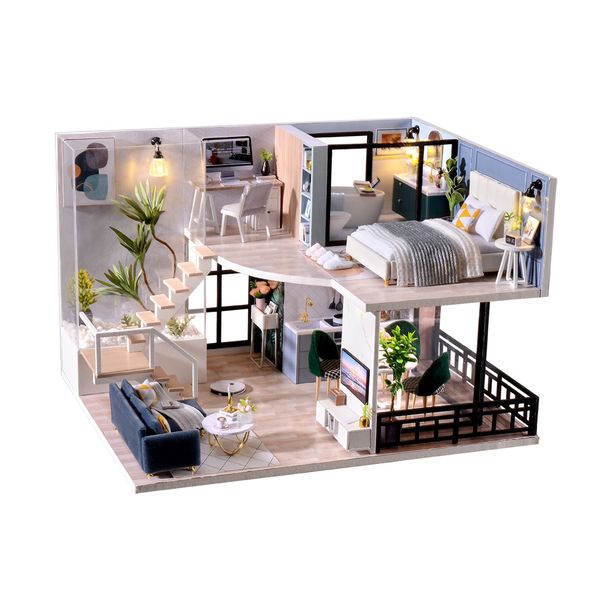 Cute Room Satisfied Time DIY Miniature House Kit