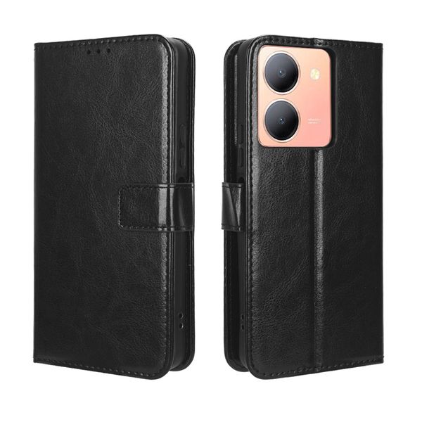 Leather Cover compatible for Vivo Y36 Shockproof Retro Case