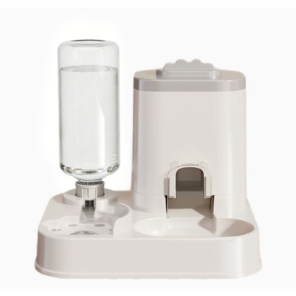 Automatic Pet Feeder &amp; Water Dispenser, Gravity Dog Cat Food Bowl Set