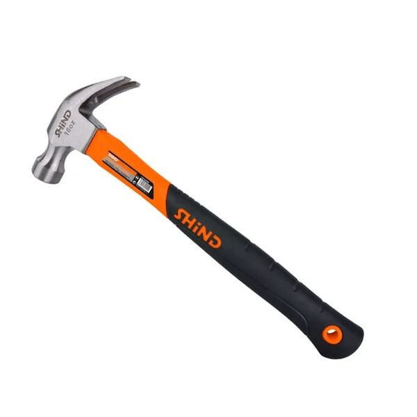 Fiberglass Handle Forged Steel Claw Hammer