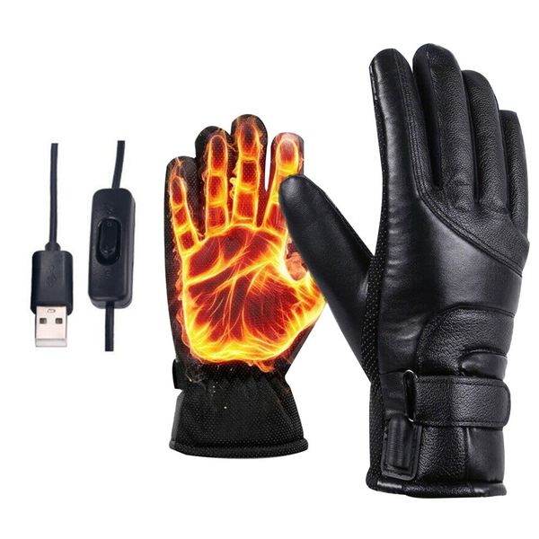 Electric Heated Gloves Powered By USB Power Bank (Not Included) Hand Warmer