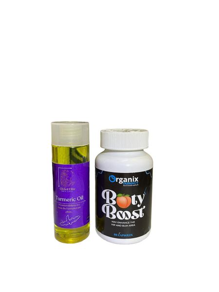 Organix Booty Boost 60-Capsules &amp; Turmeric Oil