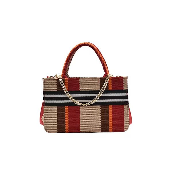 Women's Striped Handbag Set