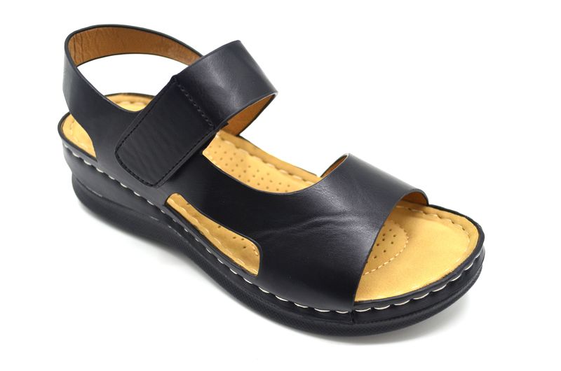TTP Ladies Comfortable Hook &amp; Loop Strap Sandal