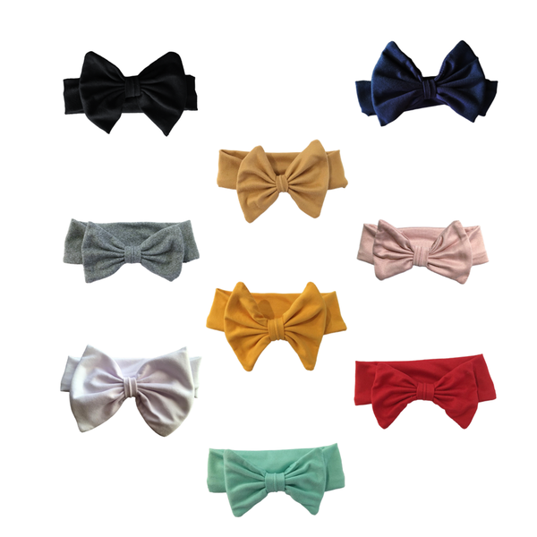 Headbands - 9 Pack - Assorted Colours