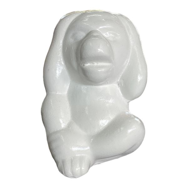 Decor Ornament 12x9x7cm Monkey Hear No Evil