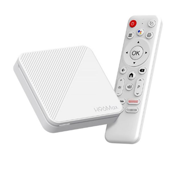Android 14.0 TV Box, 4K AV1, WiFi 6, BT 5.0, Voice Control