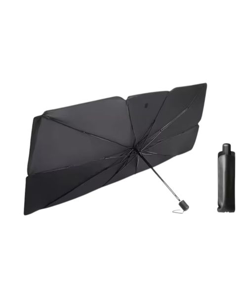 Automobile Folding Windshield Sun Shade - Black