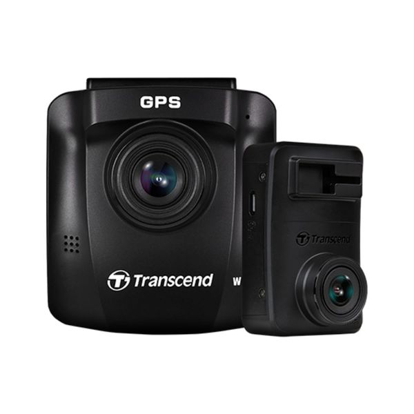 Transcend DP620 Front &amp; Rear Dashcam with 2 x 64GB MicroSD Cards