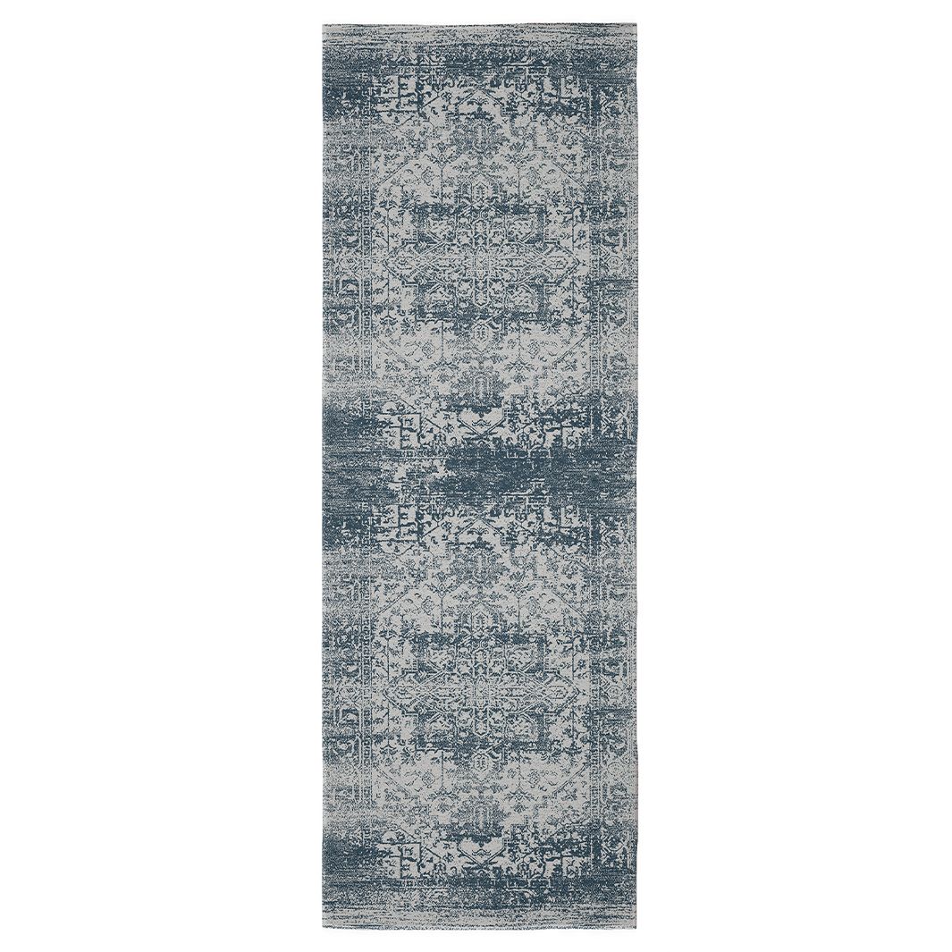 Cape Art Velva Shine Classic Blue Aged Distressed Runner Rug | Shop ...