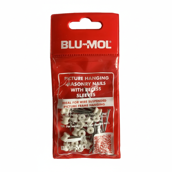 Blu-Mol 22mm &amp; 26mm Standard Nails with Recess Sleeves - 10 Pieces