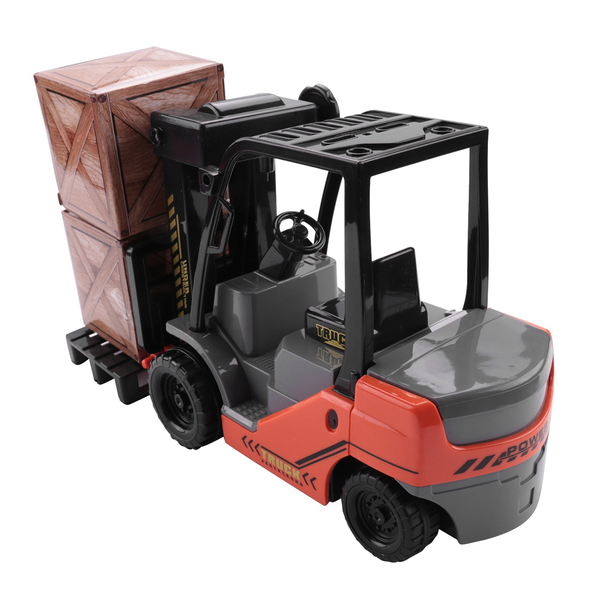 1 22 Scale Lnertial Forklift With Pallet Model Warehouse For Kids