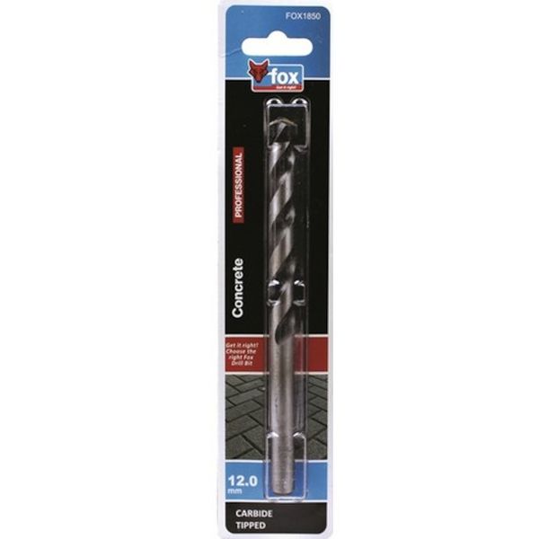 Bulk Pack x 4 FOX - Drill Bit Concrete Pro 12.0x150mm