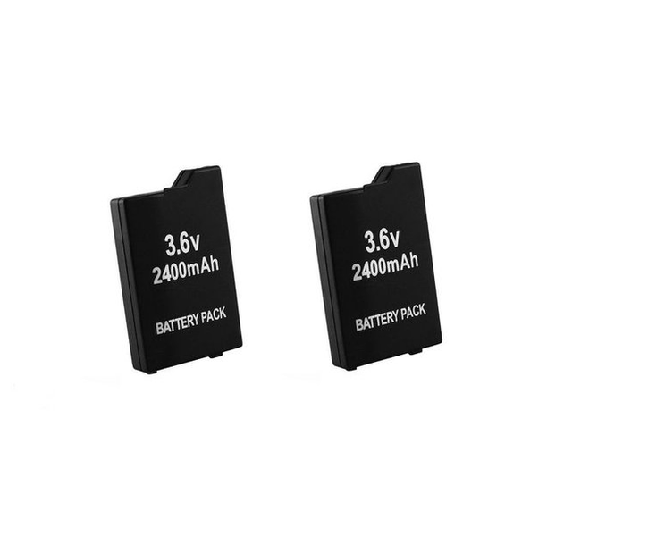 Techme Lithium 3.6V 2400mah Battery for PSP 2000/3000 - Pack of 2