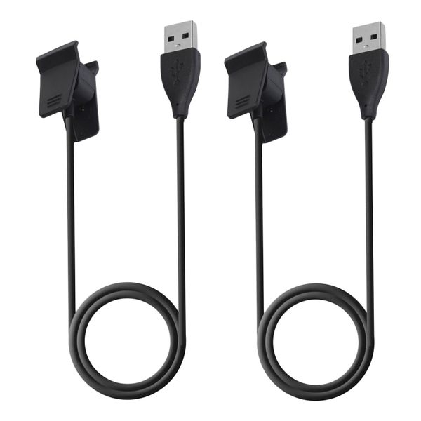 FocusFit Replacement USB Charging Cable Cords For Fitbit Alta HR - Pack of 2