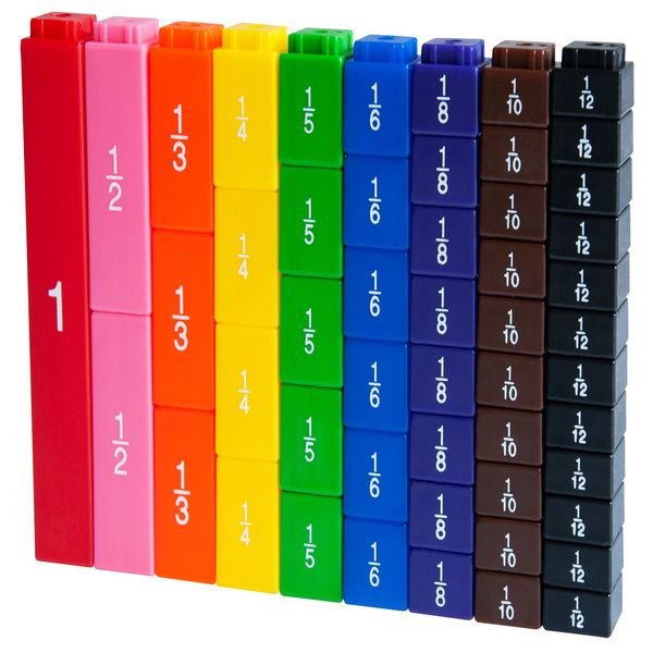 Fractions Equivalency Cubes Set - 51 Pieces