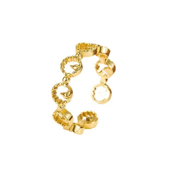 Rizhao Jinshan Ring Personalized Healing Beautiful Lucky Open Ring