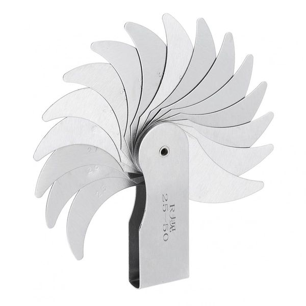Home DIY Stainless Steel Radius Gauge Reference Measuring Tool - 84mm