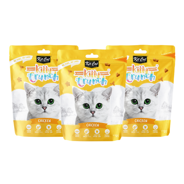 Kit Cat Kitty Crunch Chicken Flavour (3 x 60g)