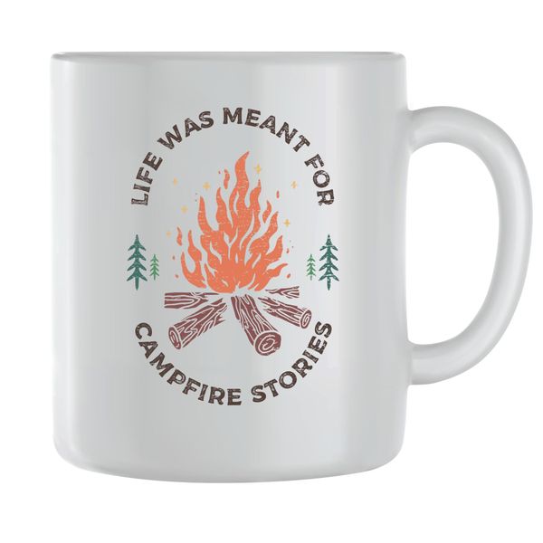 Stories Coffee Mugs for Men Women with Outdoor Camping Graphic Cup Gift 165