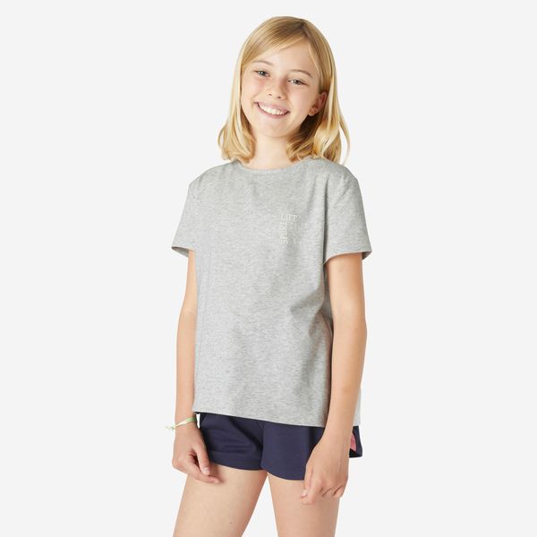 Domyos Girls Cotton T-Shirt 500