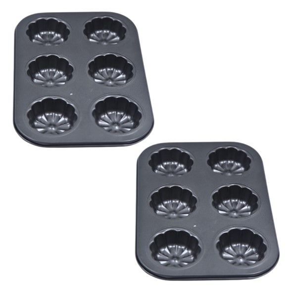 Twinpack Muffin Tray -6's