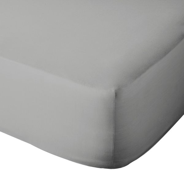 Egyptian Cotton Co- Hotel Collection-400 Thread Count Fitted Sheet -Silver