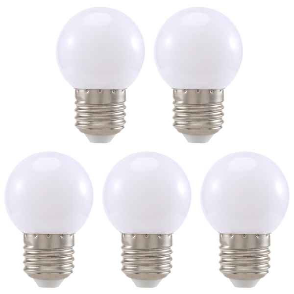 5 Pieces E27 0.5W Ac220V White Incandescent Lamp Bulb Compatible with None
