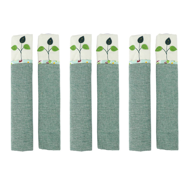 1 Pair Cotton Door Handle Covers Double-Door Fridge Gloves Tools