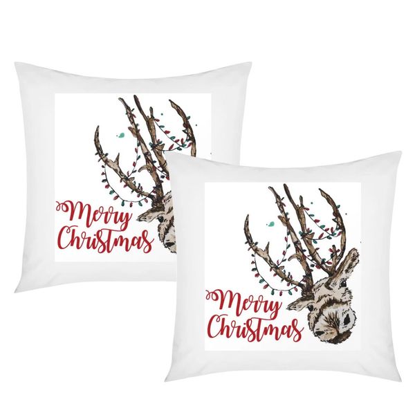 PepperSt - Scatter Cushion Cover Set - Merry Christmas Deer