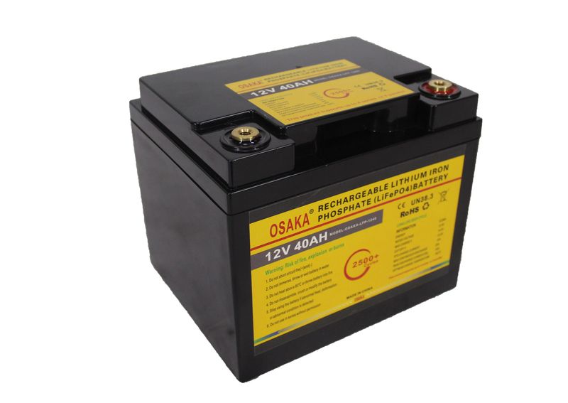 12V 40AH Osaka Rechargeable Lithium Battery (LFP-1240)