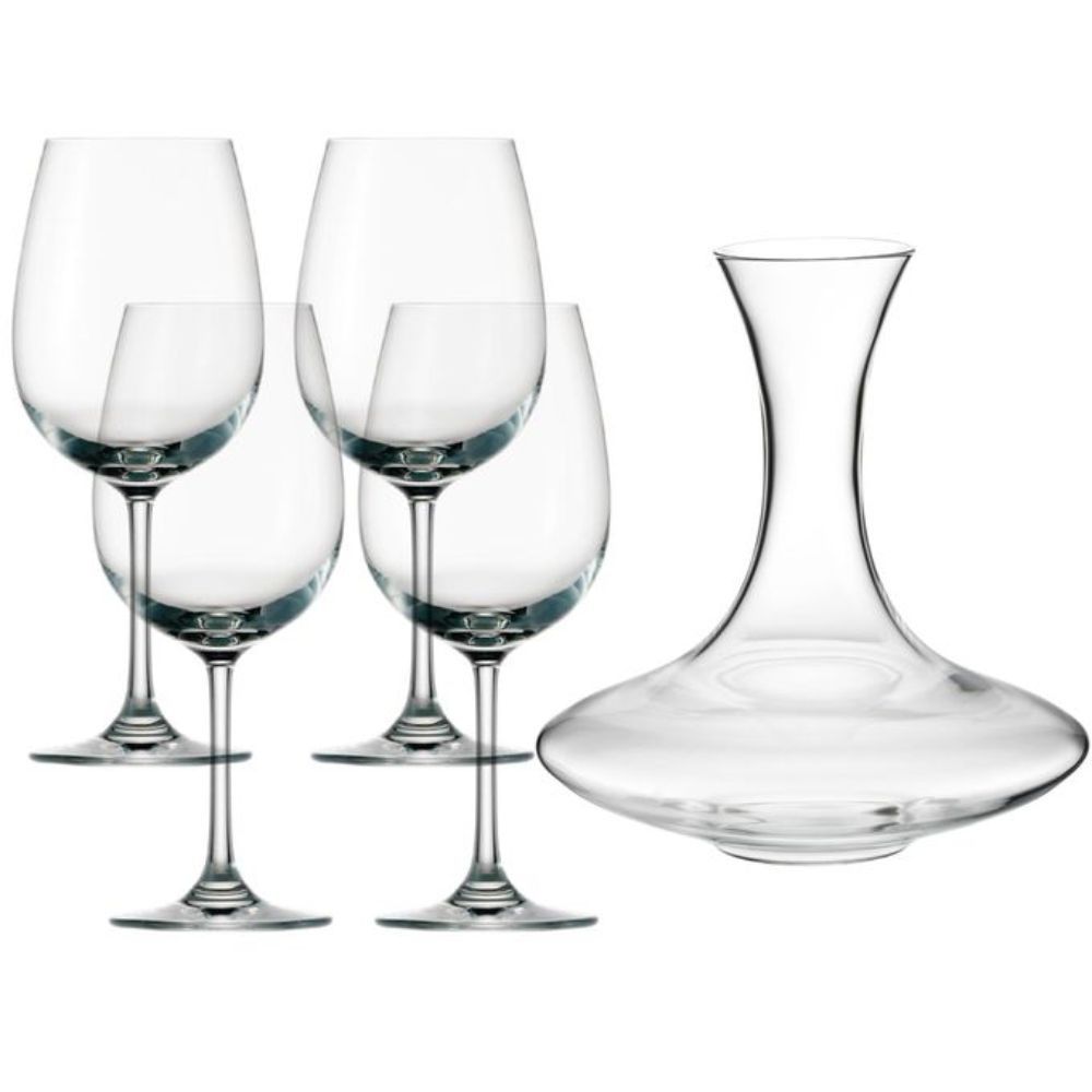 Eco Decanter Glass and 4 Wine Glasses Gift Set Buy Online in South