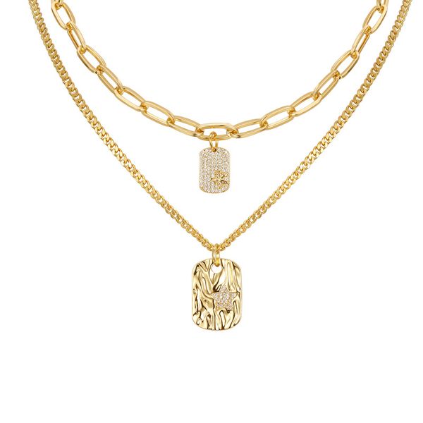 ZELTRYN Light Luxury Niche Star Necklace