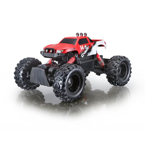 Maisto R/C Rock Crawler 2.4GHz - Red/White (31cm Long)