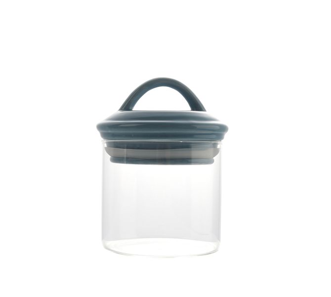 Olala Storage Jar 650ml Blue Lid