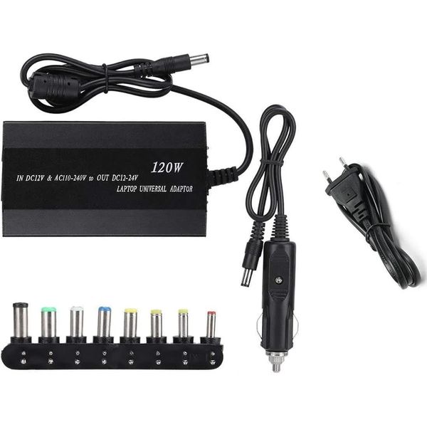 Laptop Universal Power Adaptor 12-24V, AC/DC 100W