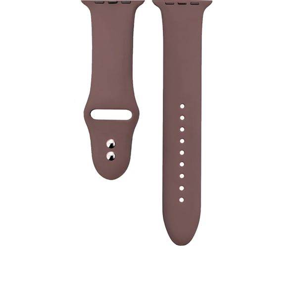 Dual Pin Lock Silicone Watch Band Compatible with Apple Watch-42/44/45/49mm