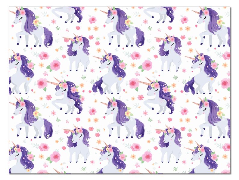 Disposable Paper Placemats - Mystic Unicorn Party