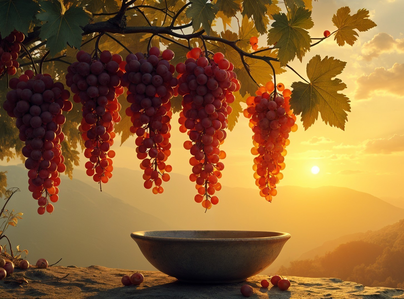 Modern Canvas Wall Art Home Decor - Golden Grapes