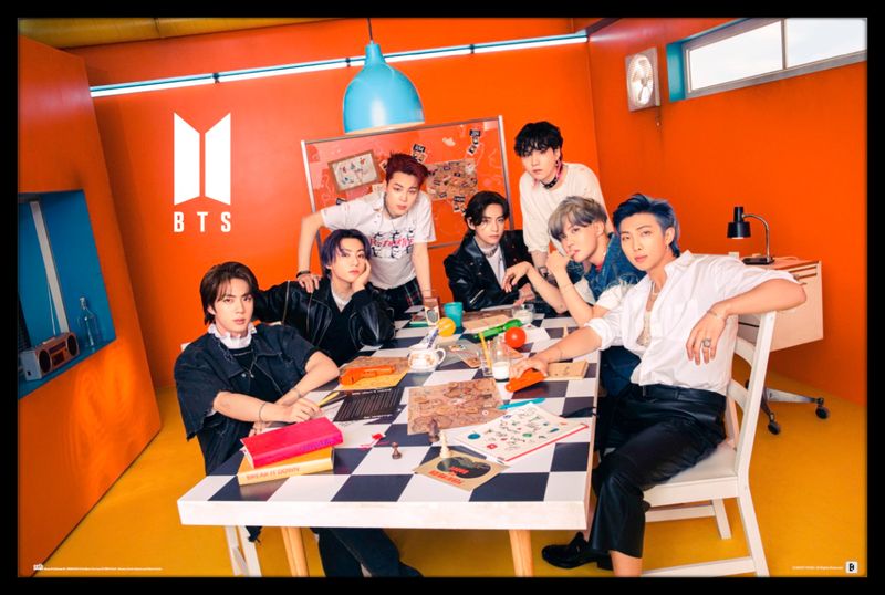 BTS - (Superstars) Poster with Black Frame