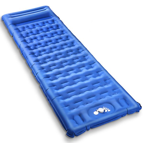 Ultralight Inflatable Camping Sleeping Pad with Built-in Pump