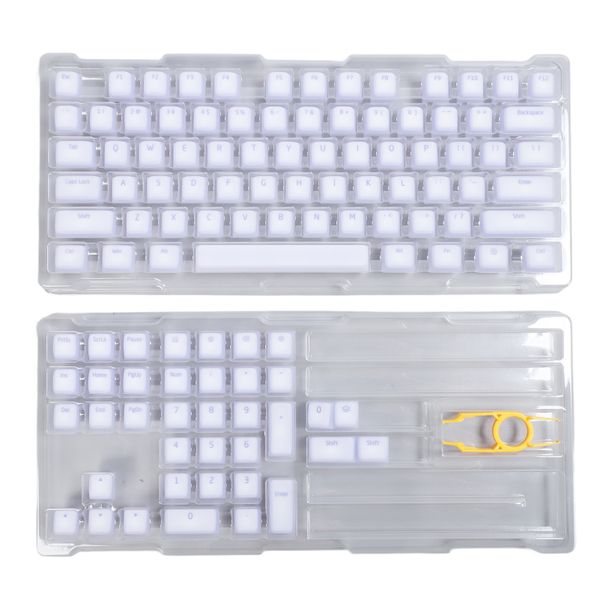 113 PBT Keycaps Original Height, Periwinkle Blue, DIY